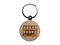 London Double Decker Bus Public Transportation Engraved Wood Round Keychain Tag Charm